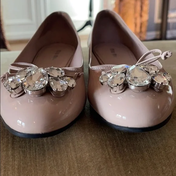 Miu Miu patent leather bow accent flats - Picture 3 of 7